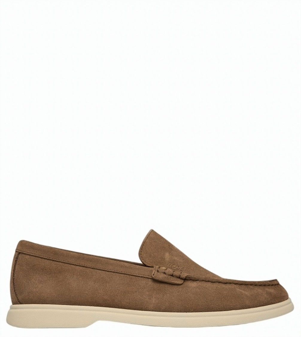 Boss Sienne Suede Slip On Loafers