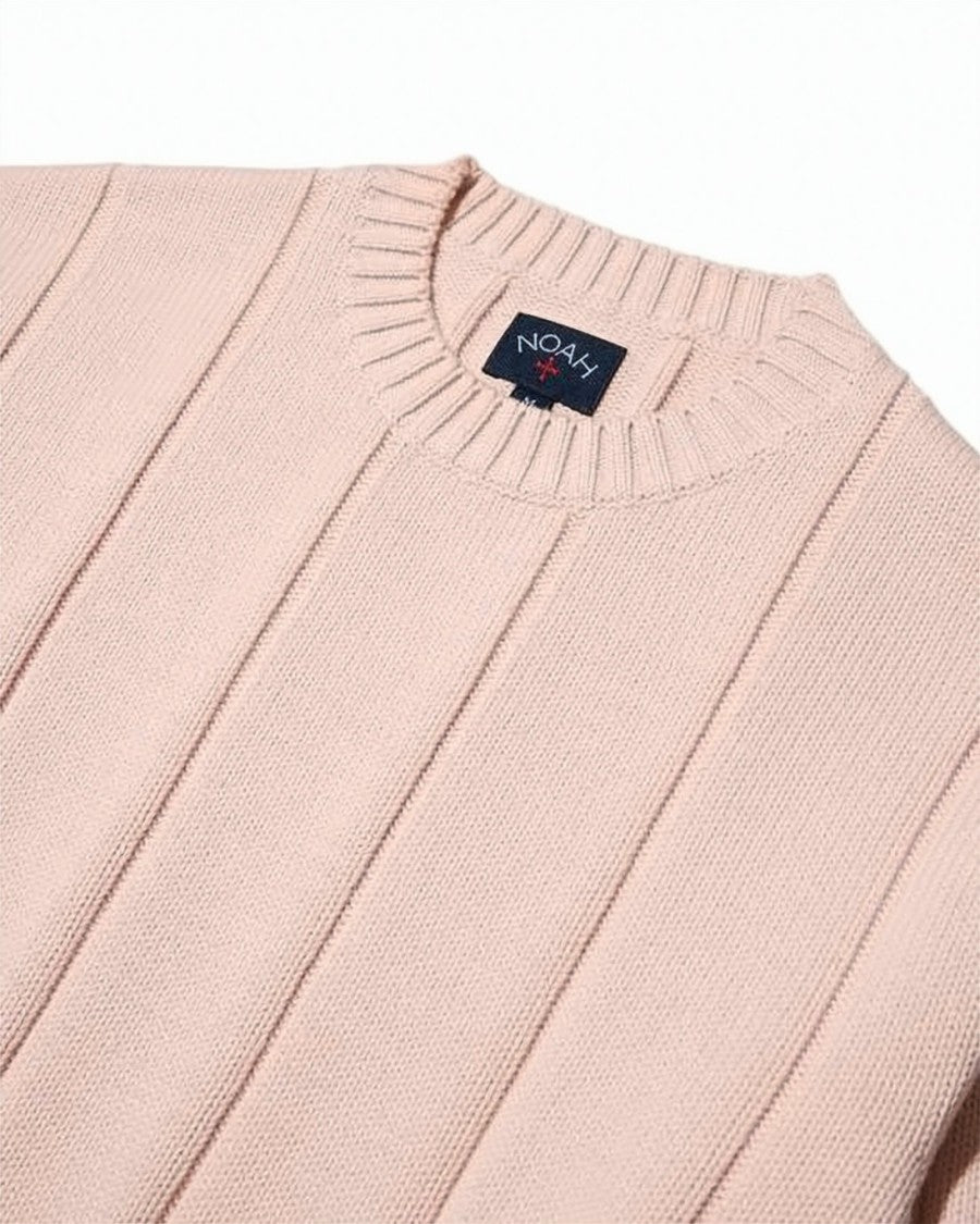 Noah Ribbed Knit Sweater With Crew Neckline