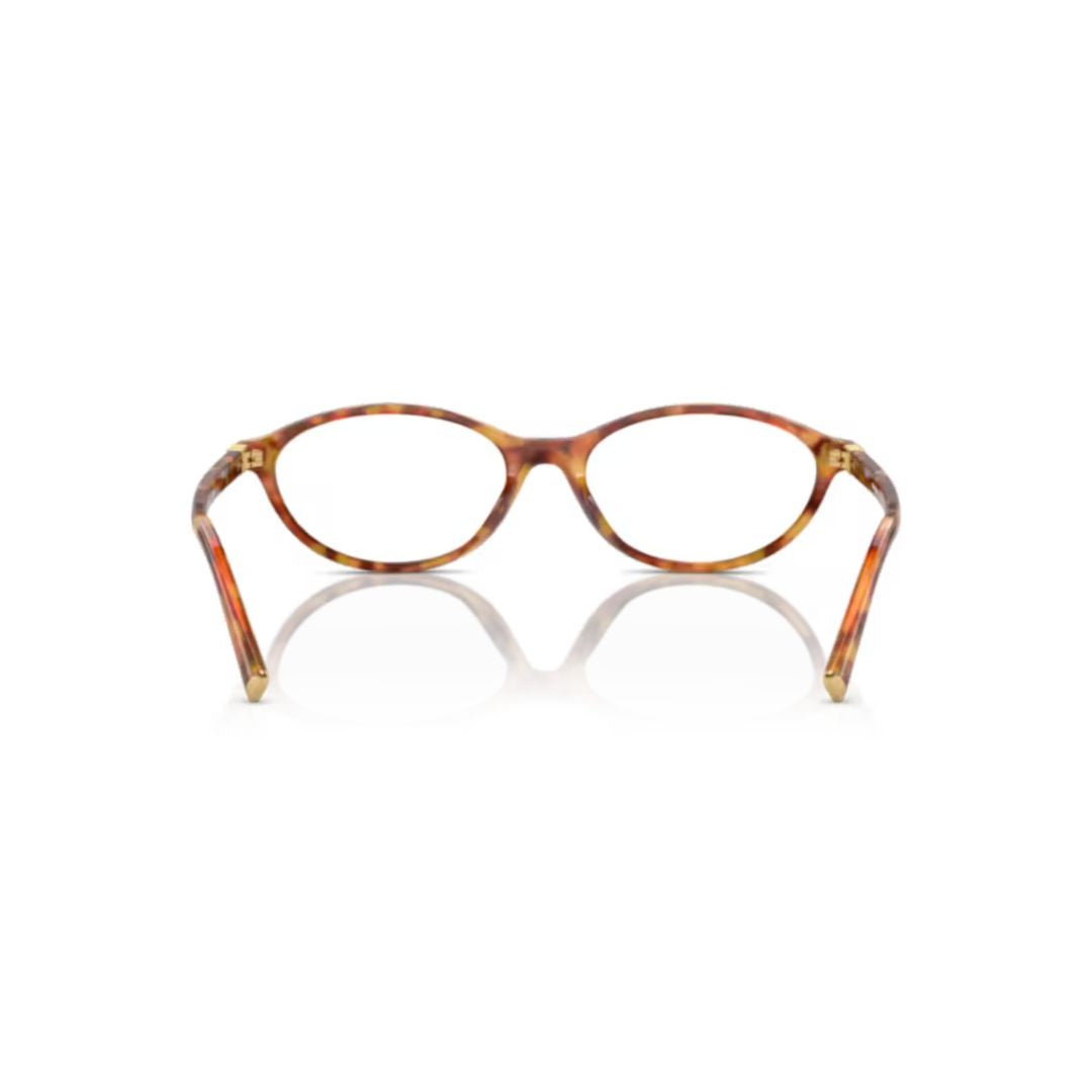 Miu Miu 09Xv Vista Tortoiseshell Pattern Oval Frame Eyeglasses