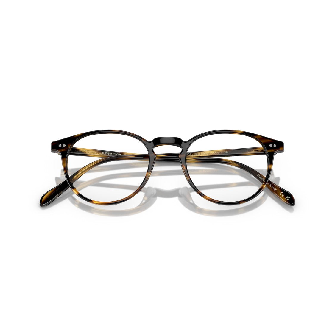 Oliver Peoples 0Ov5004 Round Acetate Eyeglasses With Tortoiseshell Pattern