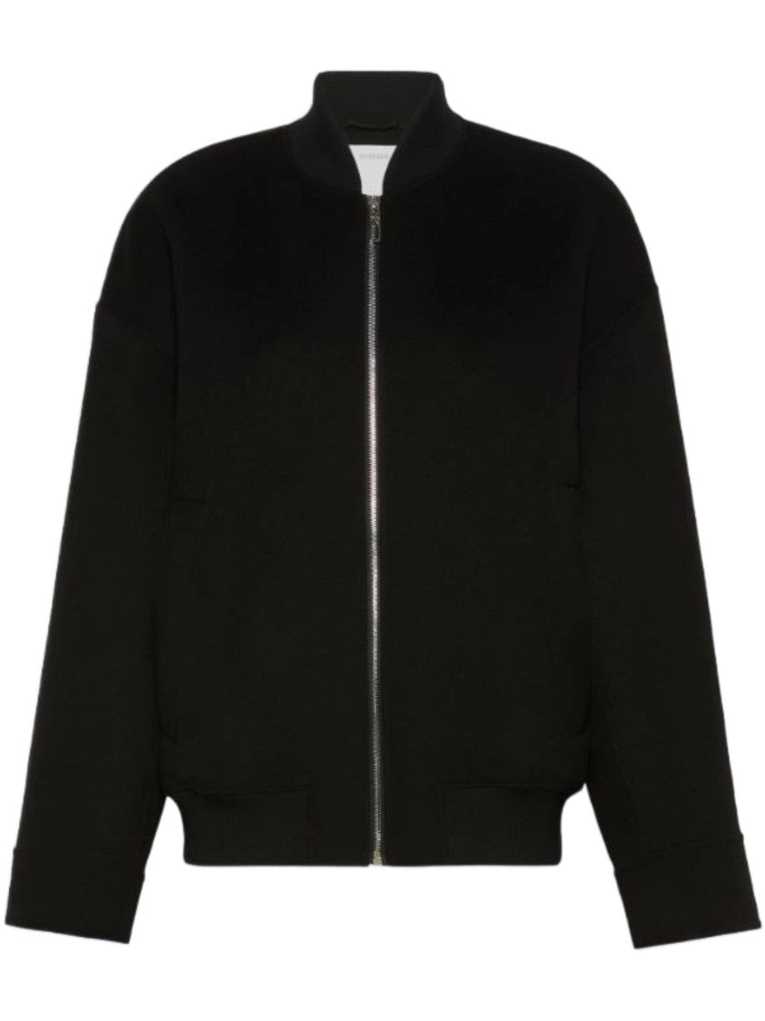 Sportmax Black Bomber Spxondata Oversized Jacket