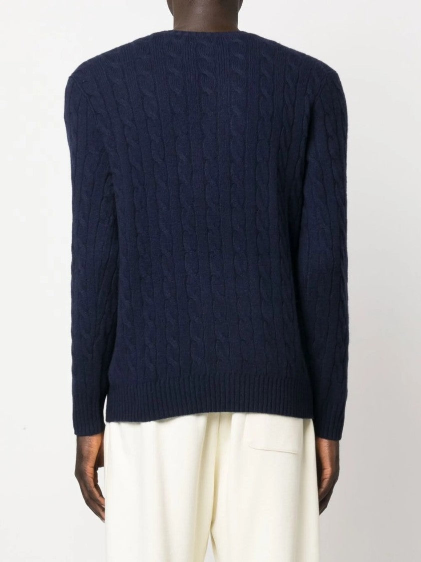 Polo Ralph Lauren Cable Knit Long Sleeve Pullover With Crew Neckline