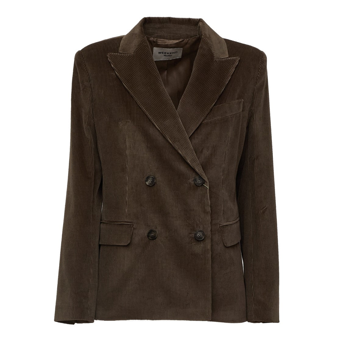 Max Mara Double-Breasted Flap Pockets Corduroy Jacket