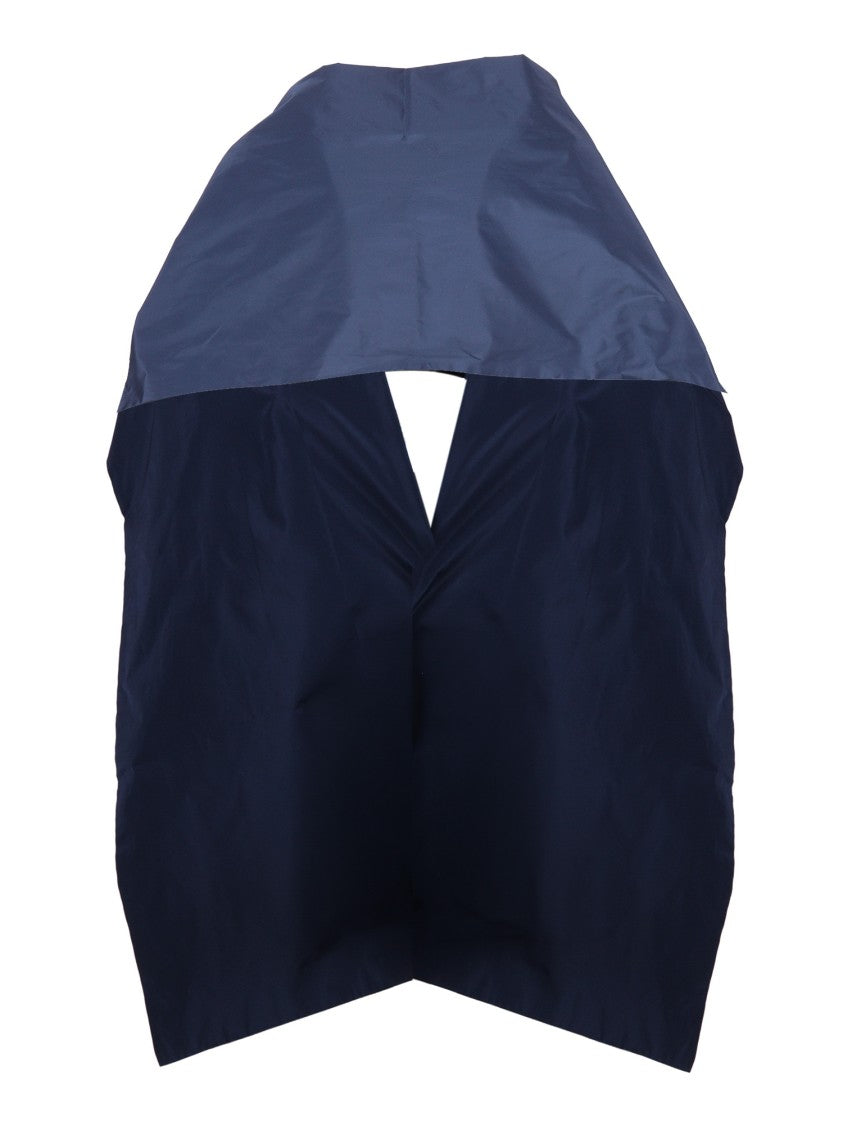 P.A.R.O.S.H. Sleeveless Structured Shoulder Cover With Deep V-Neckline