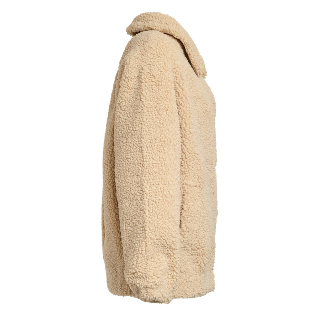 Mc2 Saint Barth Shearling-Effect Bomber Jacket With Classic Collar And Embroidered Detailing