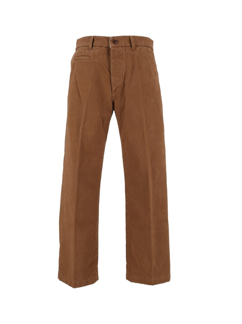 Tela Genova Renzo Beige Heritage Gabardine Chino Pants
