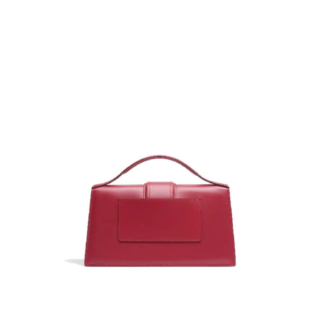 Jacquemus Polished Leather Shoulder Bag With Flap Closure