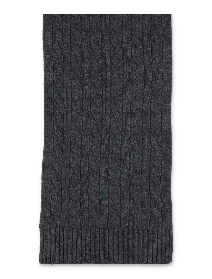 Polo Ralph Lauren Polo  Wool-Blend Cable-Knit Scarf