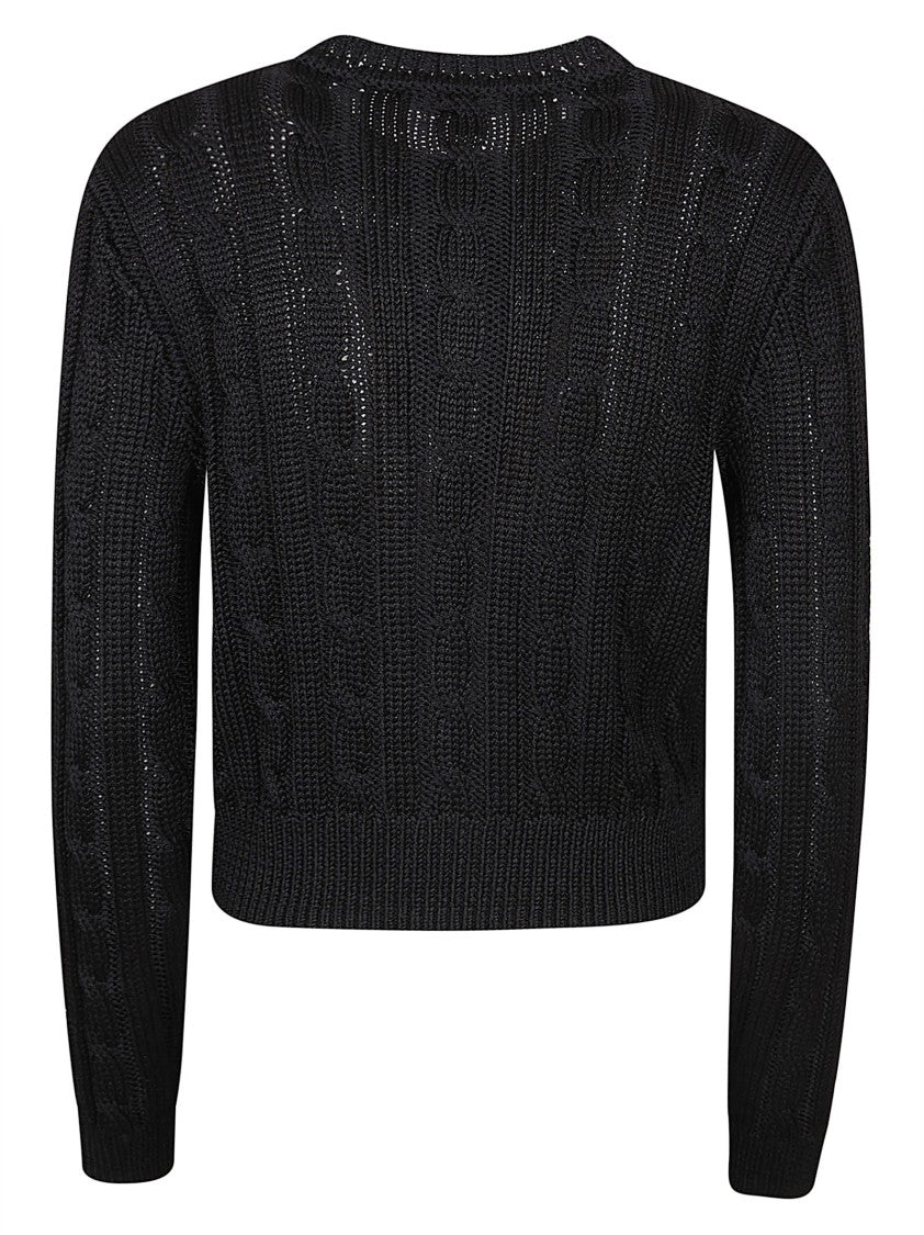 Polo Ralph Lauren Cropped Button-Up Sweater