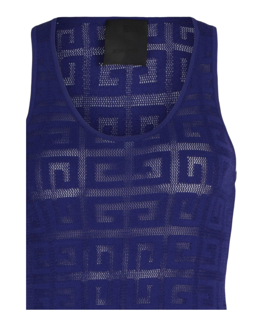 Givenchy 4G Monogram Jacquard-Knit Tank Top Dress