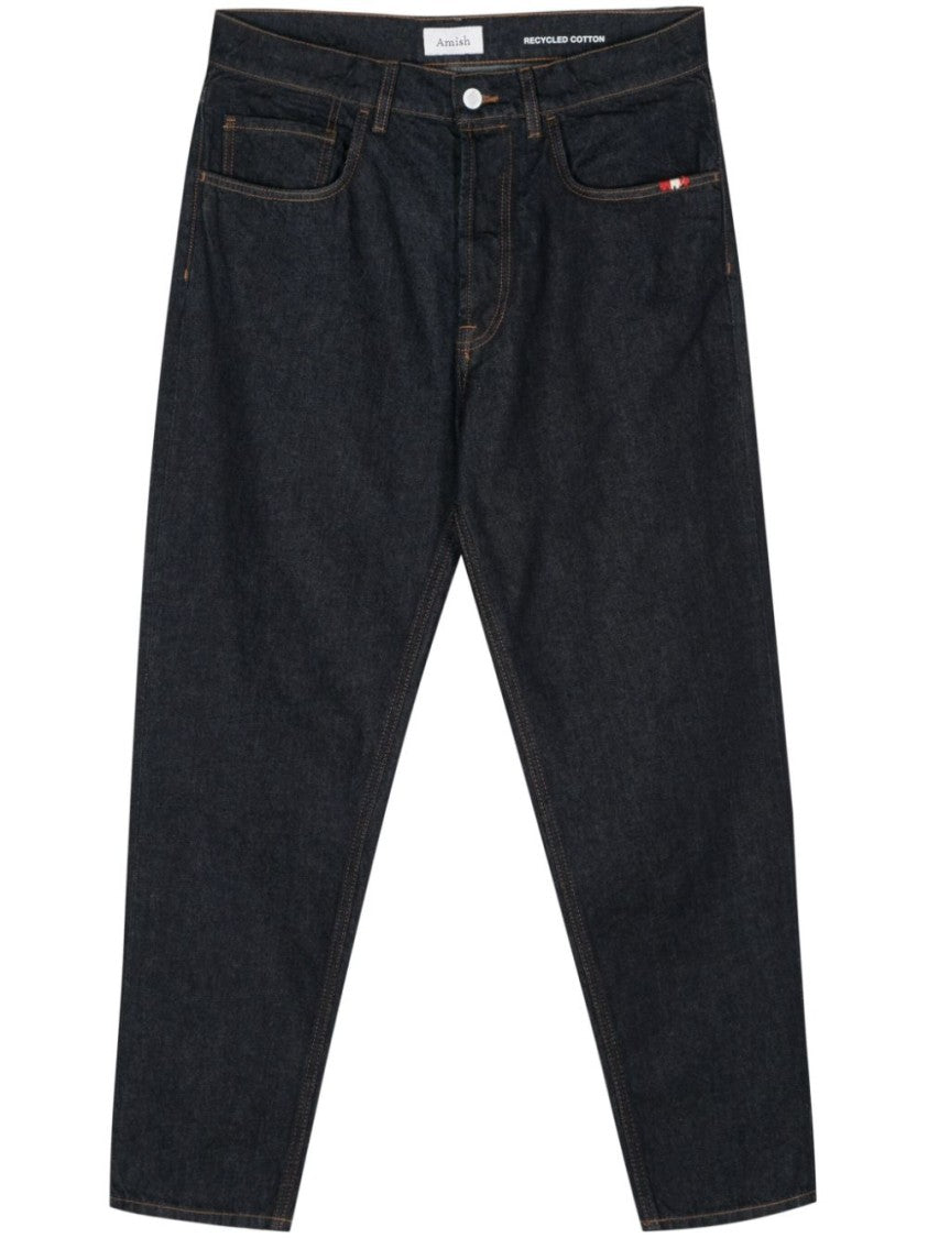 Amish Blue Jeans With Straight-Leg Cut