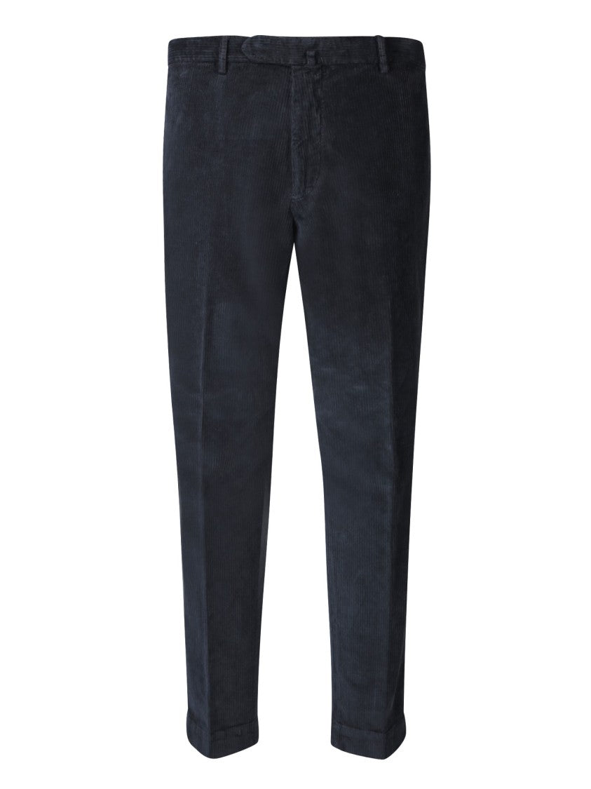 Dell'oglio Black Cotton Trousers