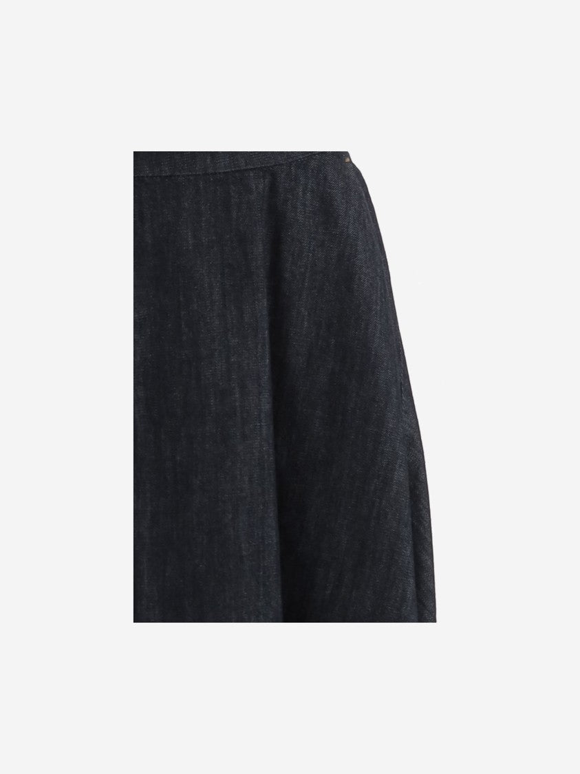 Max Mara Wide-Fit Cotton Blend Skirt