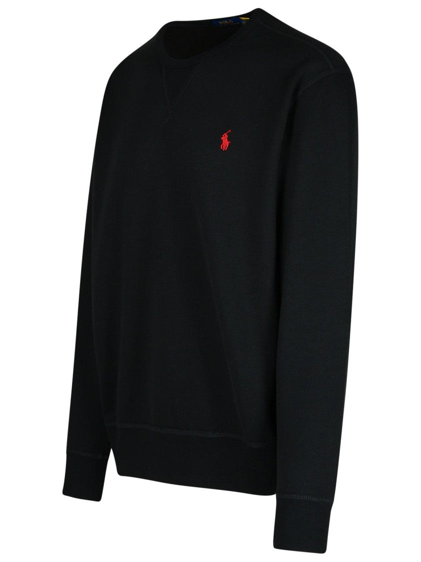 Polo Ralph Lauren Black Cotton Sweatshirt