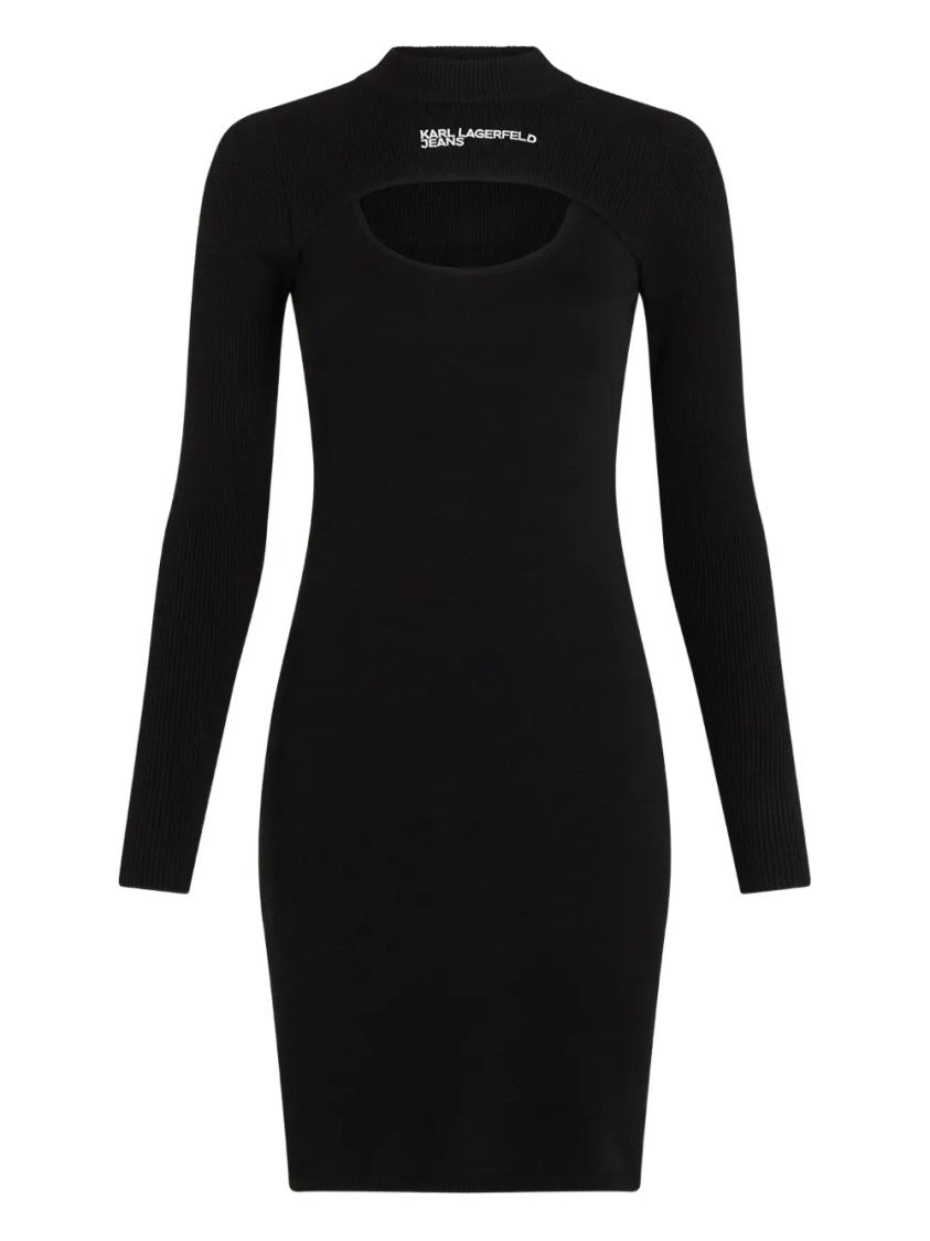 Karl Lagerfeld Sleek Minimalist Refined Finish Dress