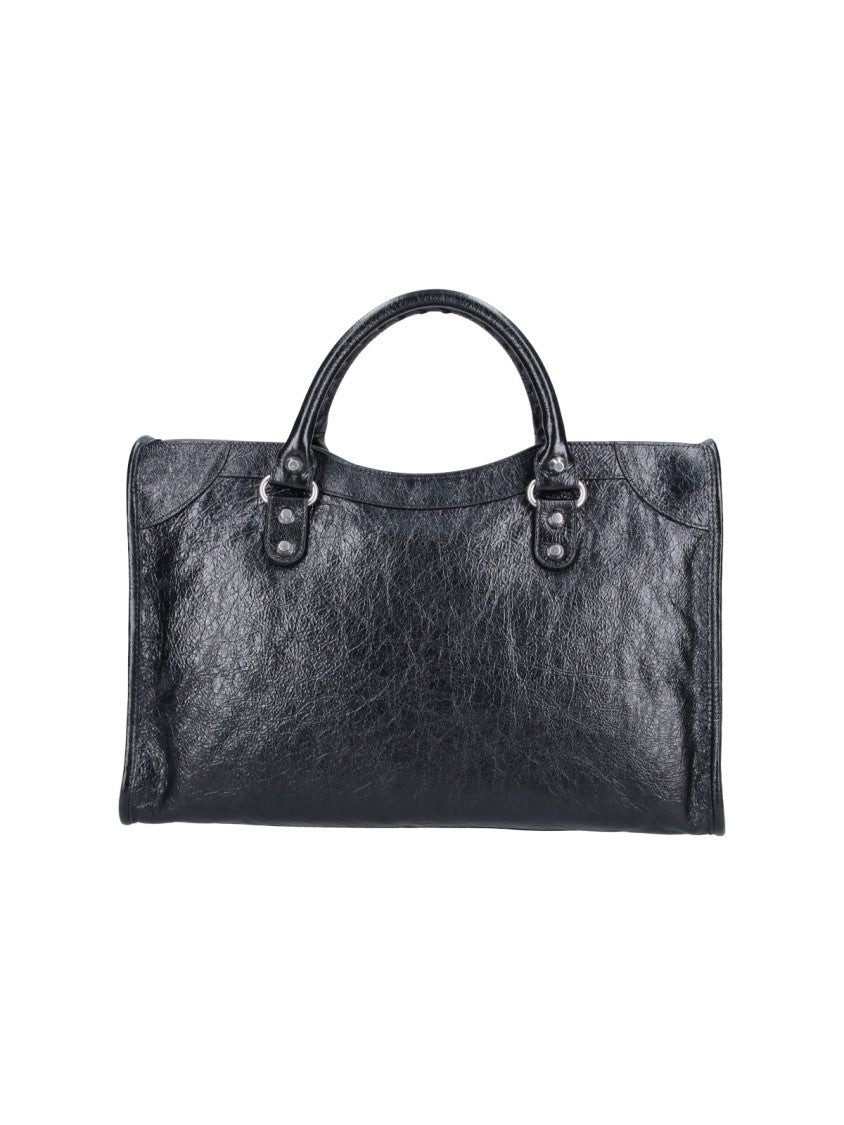Balenciaga Black Medium Le City Lamb Bag