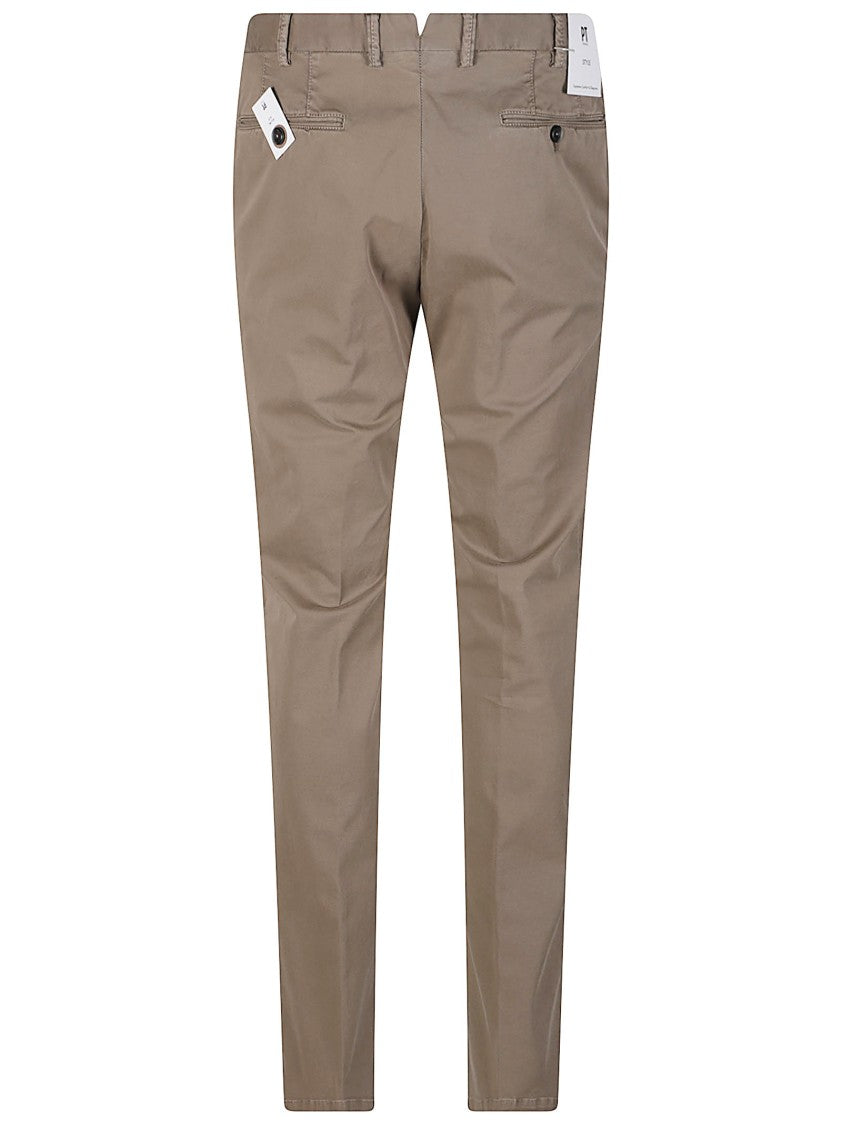Pt Torino Slim Cotton-Blend Stretch Pants
