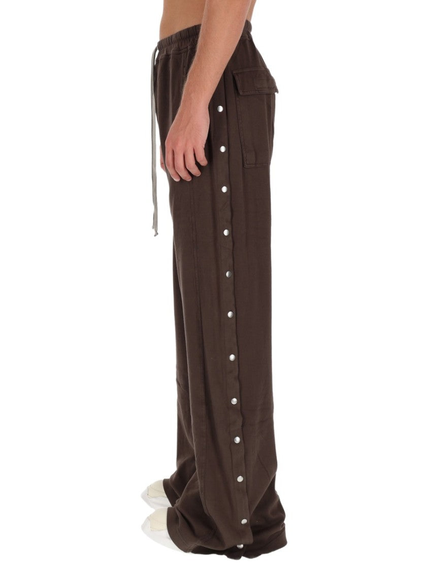 Drkshdw By Rick Owens Wide-Leg Brown Trousers