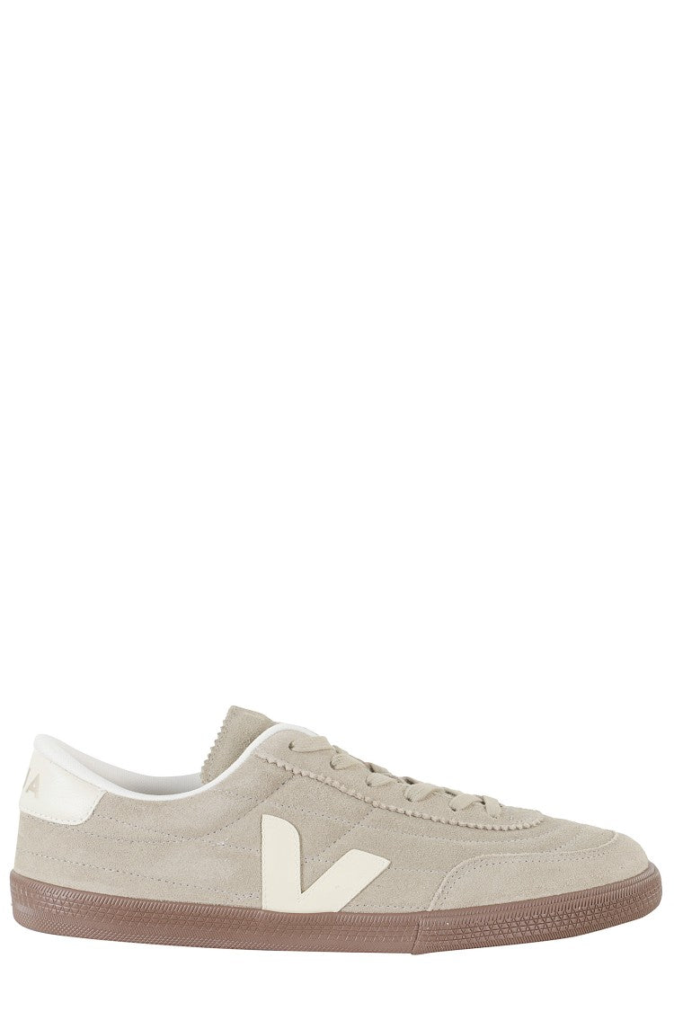 Veja Taupe Panenka Suede Side-Logo Suede Sneakers