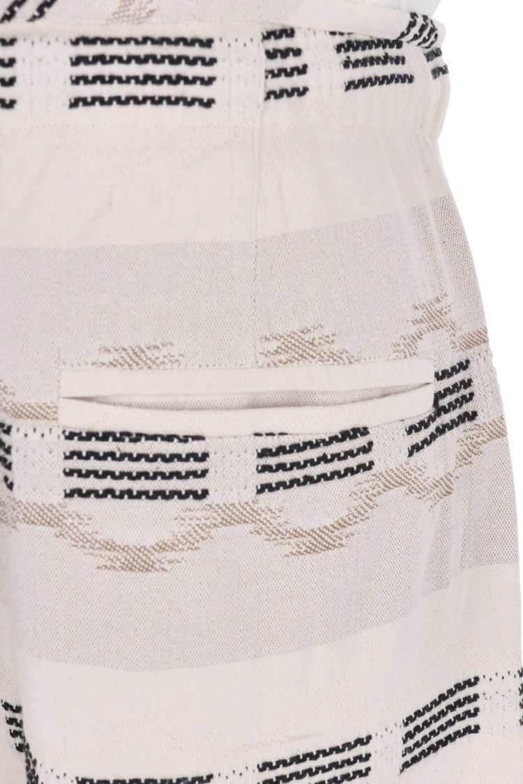 Isabel Marant Deliann Jacquard Drawstring Casual Shorts