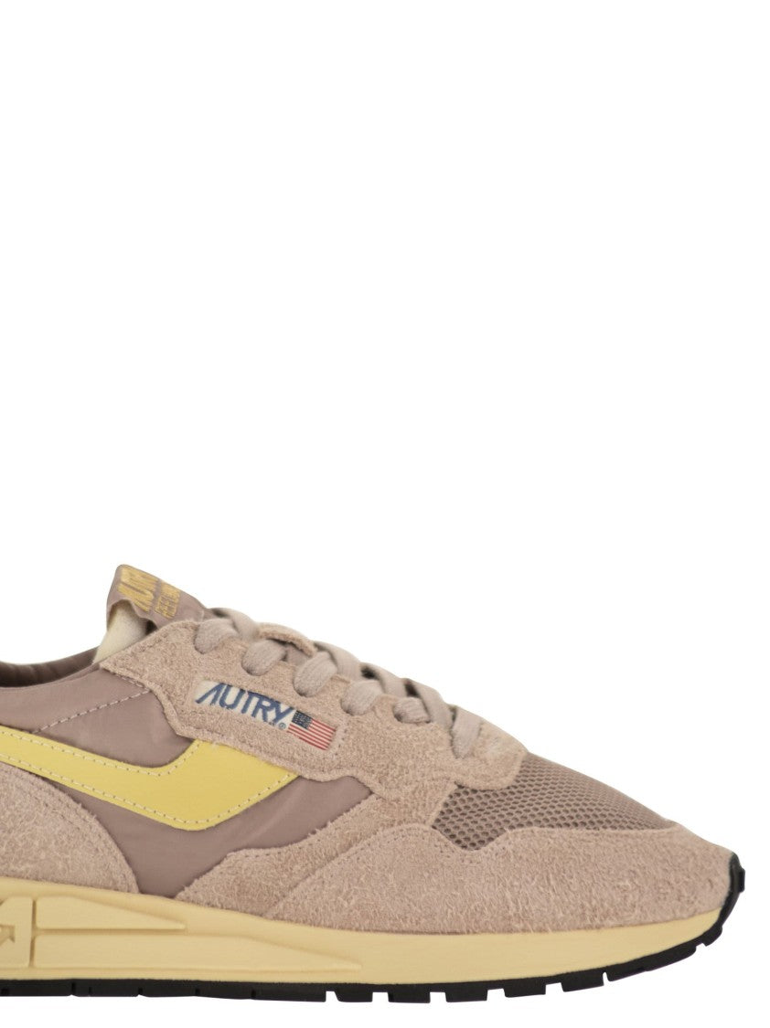 Autry Reelwind - Suede And Technical Textile Trainer