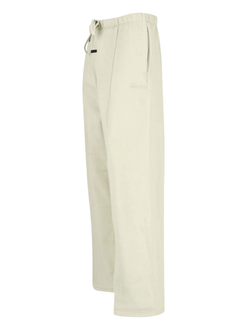 Fear Of God Essentials Beige Wide-Leg Cropped Seam Trousers