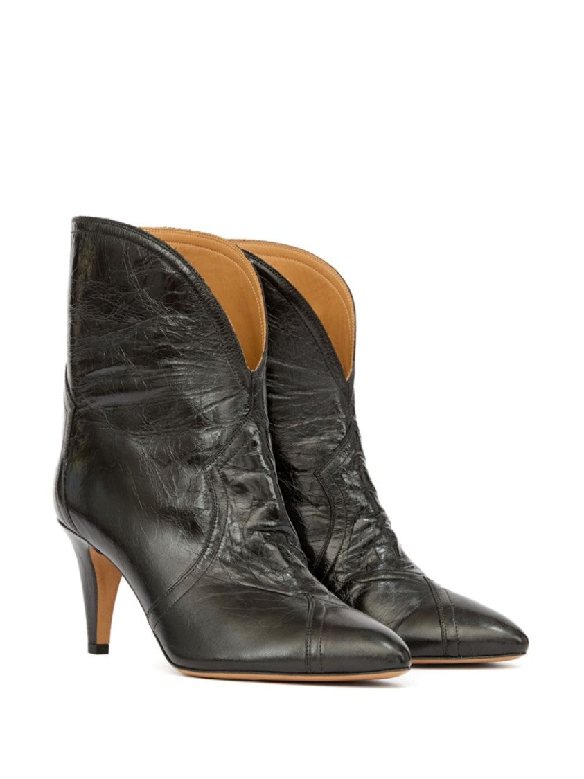 Isabel Marant Pointed Toe Black Ankle Boots