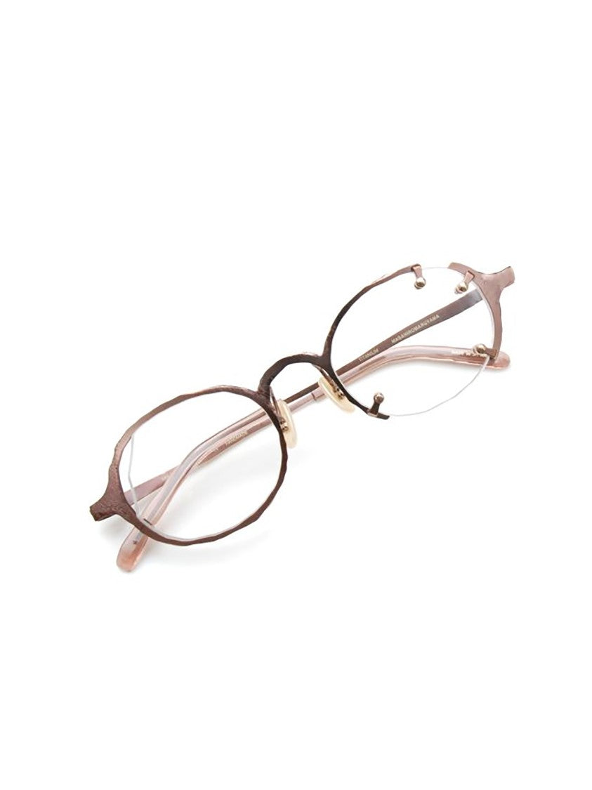 Masahiromaruyama Brown Metal And Acetate Optical Frames