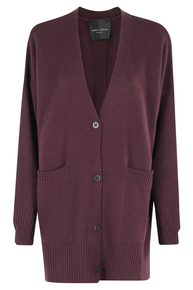 Roberto Collina Oversized Burgundy Wool