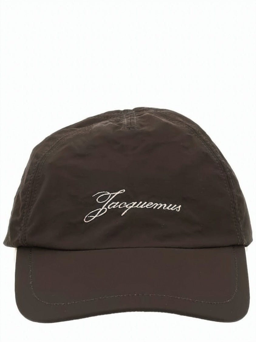 Jacquemus Nylon Ball Cap With Curved Brim