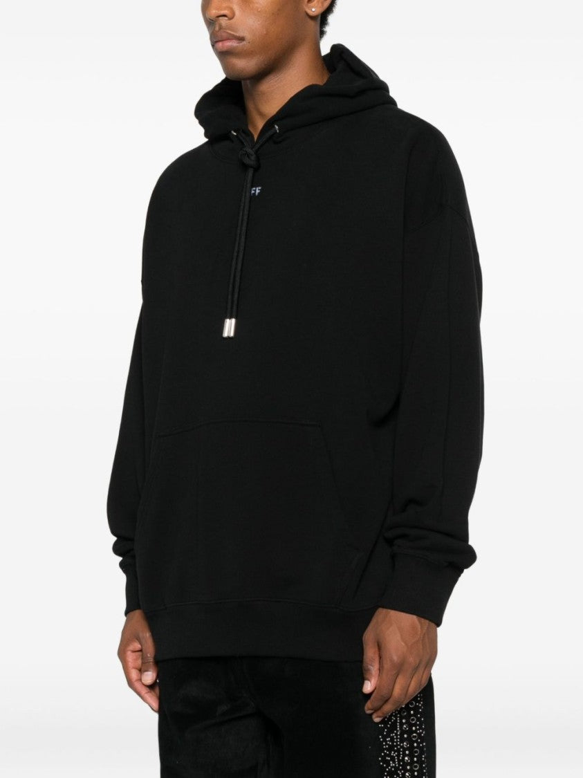 Off-White Classic Black And Grey Graphic Hoodie
