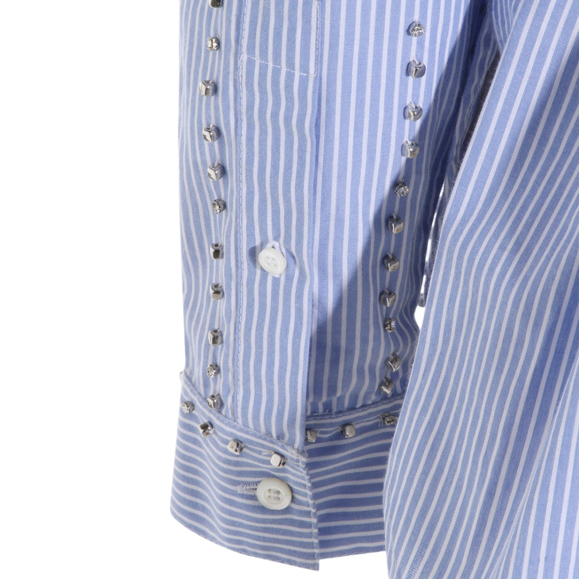 Pinko Collared Shirt With Vertical Stripes