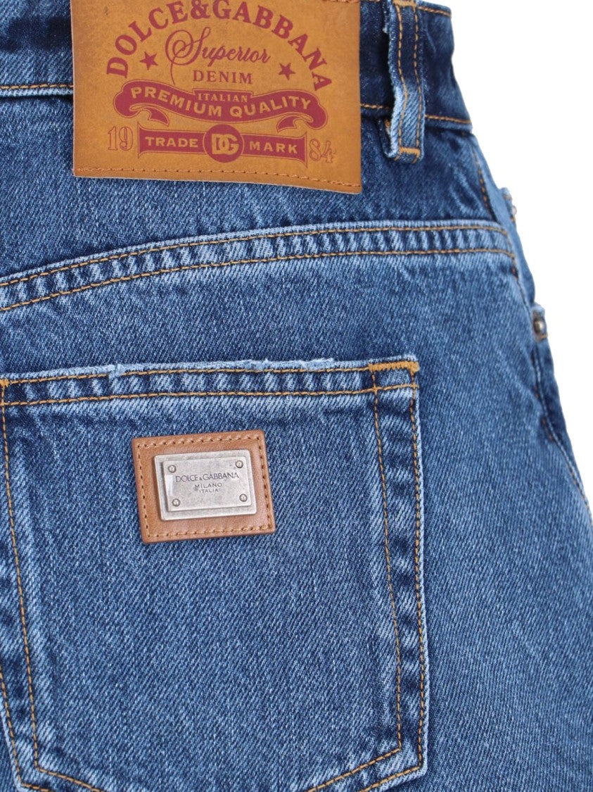 Dolce & Gabbana Blue Denim Shorts