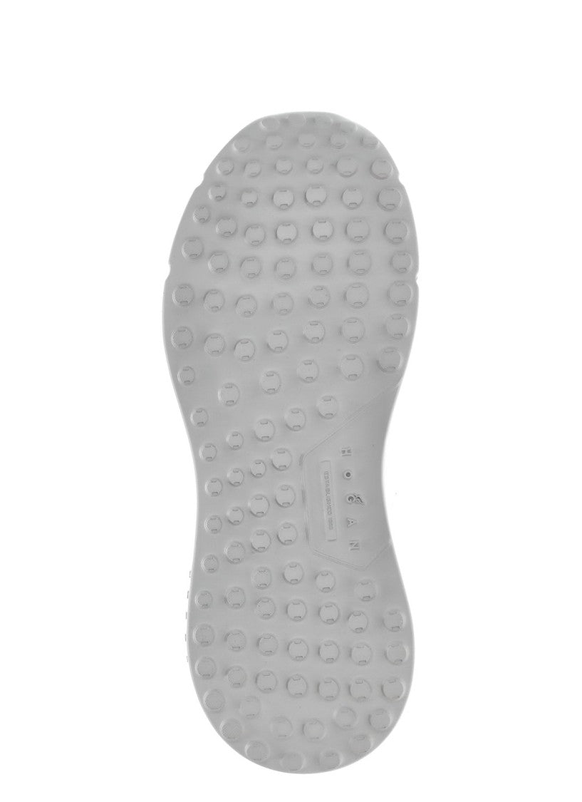 Hogan Low-Top Smooth Leather Sneakers With Silver Logo
