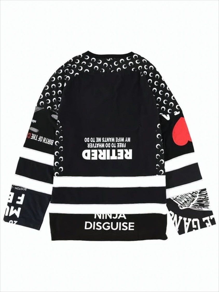 Marine Serre Bold Graphic Long-Sleeve T-Shirt