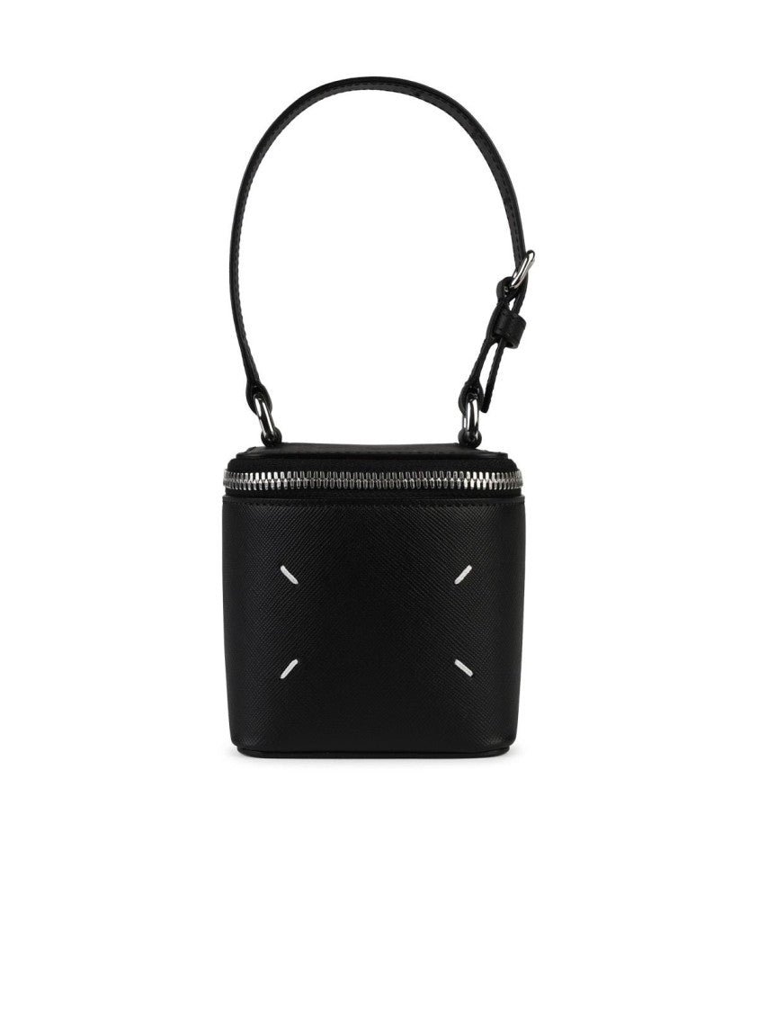 Maison Margiela Mircro-Cube' Black Leather Coin Purse