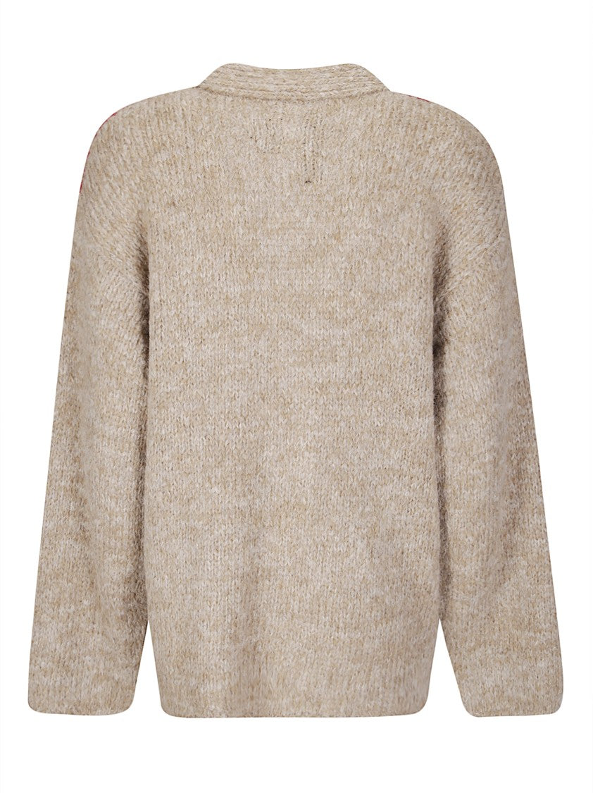 Thibault Van Der Straete 3-Button Fairisle V-Neck Cardigan