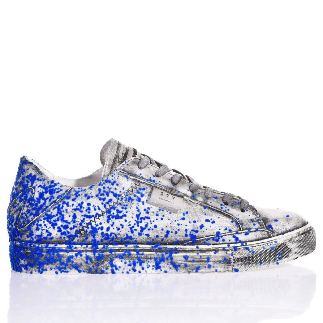 Mimanera Garage Blue Flock Sneakers