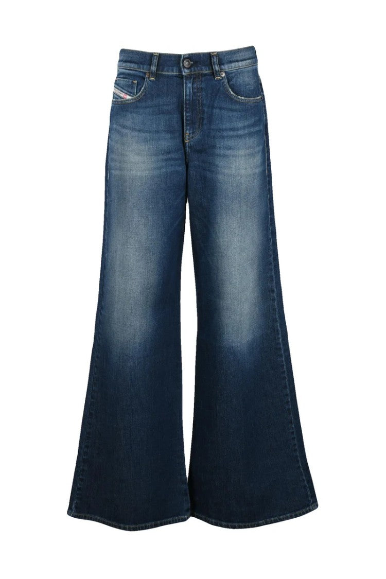 Diesel 1978 D-Akemi Wide Jeans - Blue