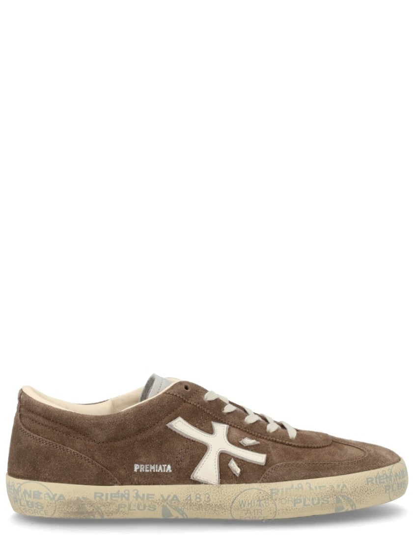Premiata David Suede Leather Low Sneakers