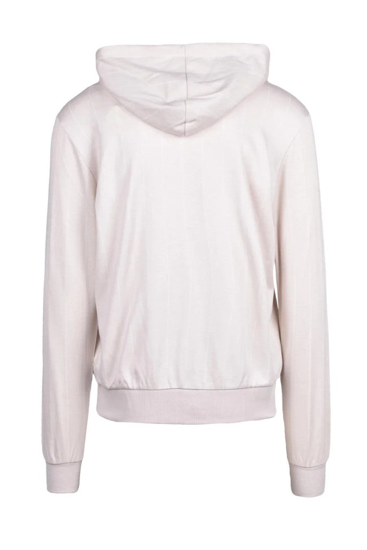 Eleventy Cotton Cashmere Silk Zip Sweatshirt - Beige