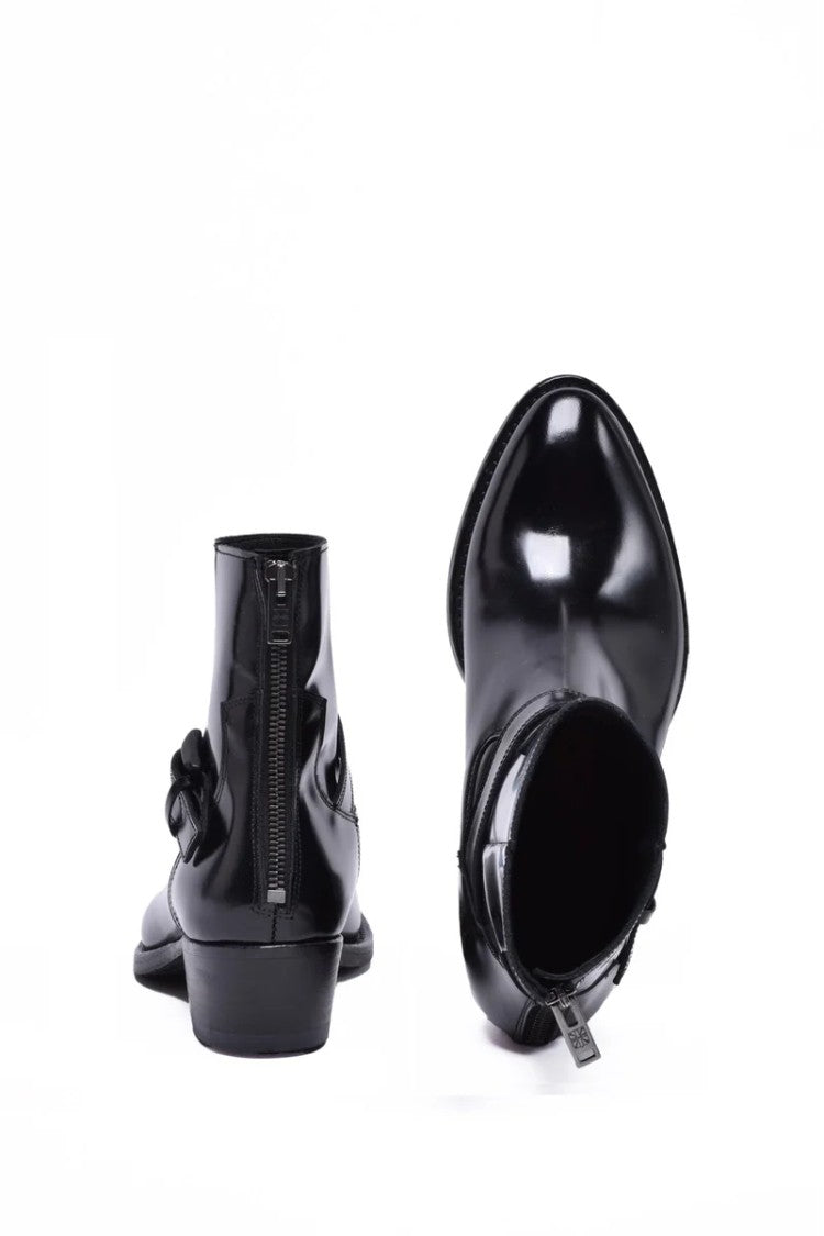 Pantanetti Texan Ankle Boot - Black