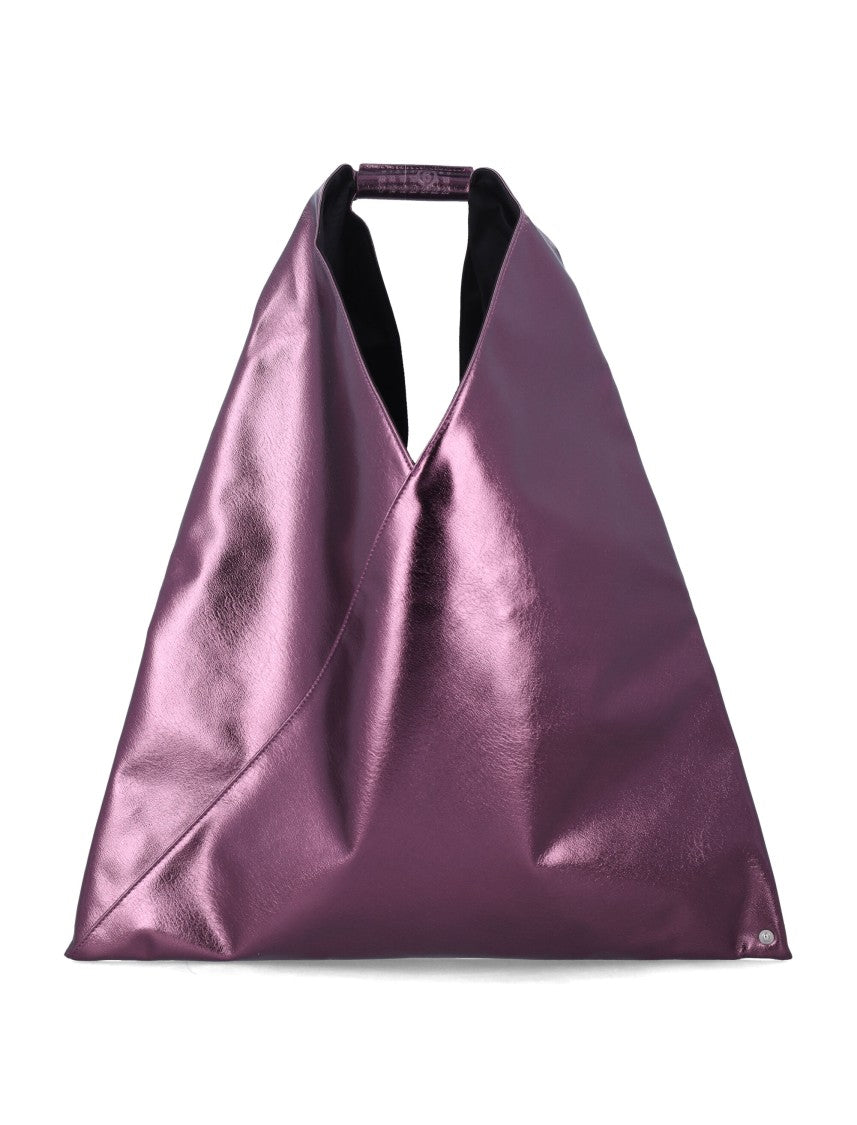 Mm6 By Maison Margiela Japanese Classic Metallic Triangular Shoulder Bag