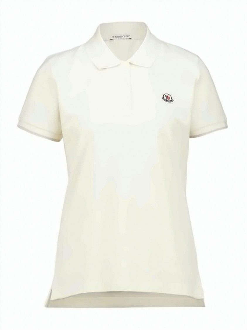 Moncler Short-Sleeved Cotton Polo Shirt With Traditional Collar