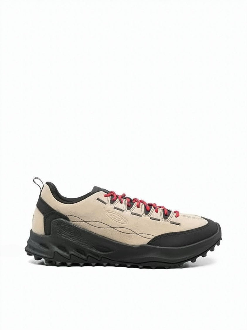Keen Beige Cowhide Leather And Black Rubber Keen Shoes