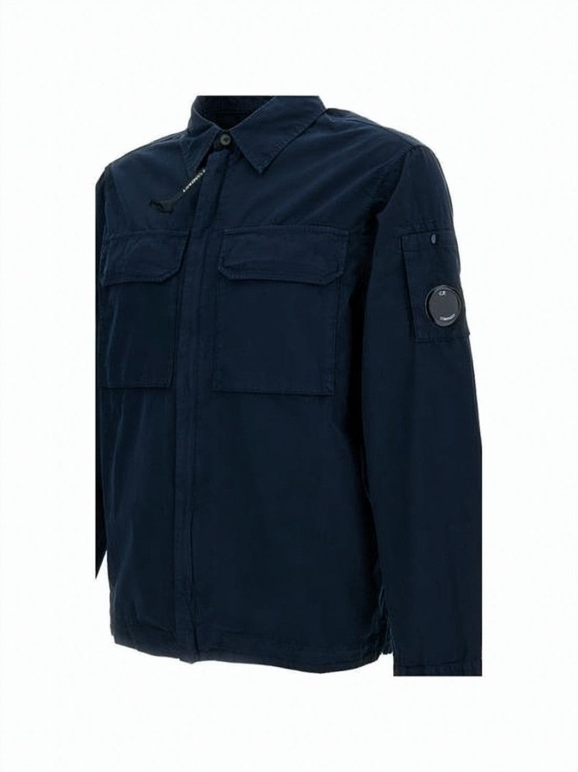 C.P. Company Organic Gabardine Zip Lens Overshirt