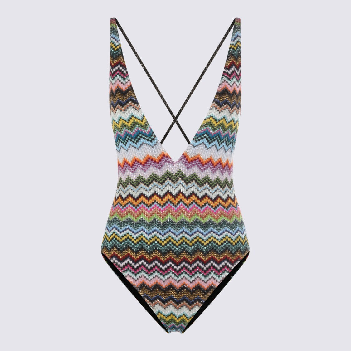 Missoni Zigzag Pattern One-Piece Swimsuit
