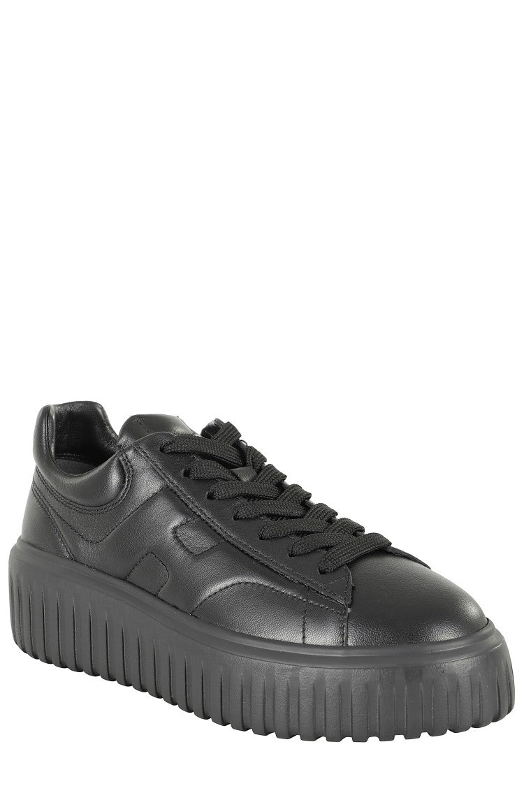 Hogan H Stripes Sneakers With Round Toe