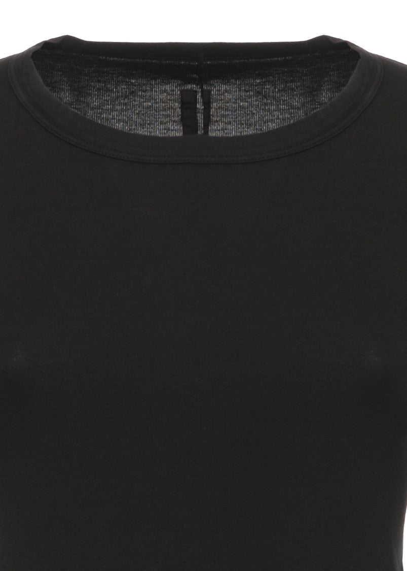 Drkshdw Fitted Cotton Jersey Top With Iconic Lace Detail