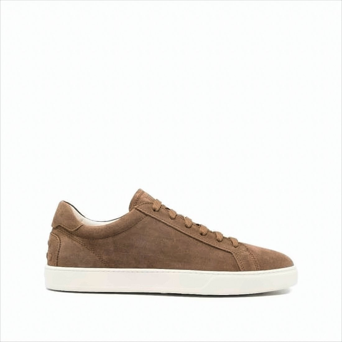 Tod's Brown Suede Sneakers With Minimalist Design